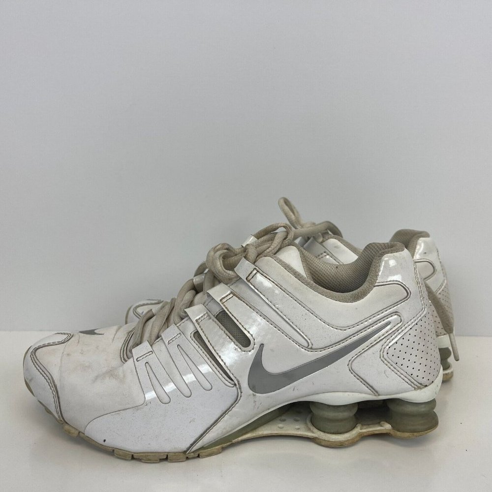 Nike Shox Running Shoes Leather White 2014 Release Womens Size 7.5